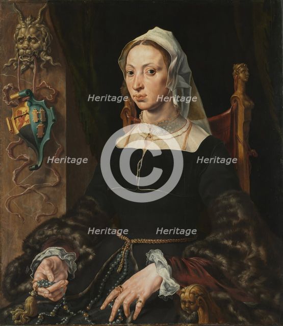 Portrait of Machtelt Suijs, c. 1540-1545. Creator: Maerten van Heemskerck (Dutch, 1498-1574).