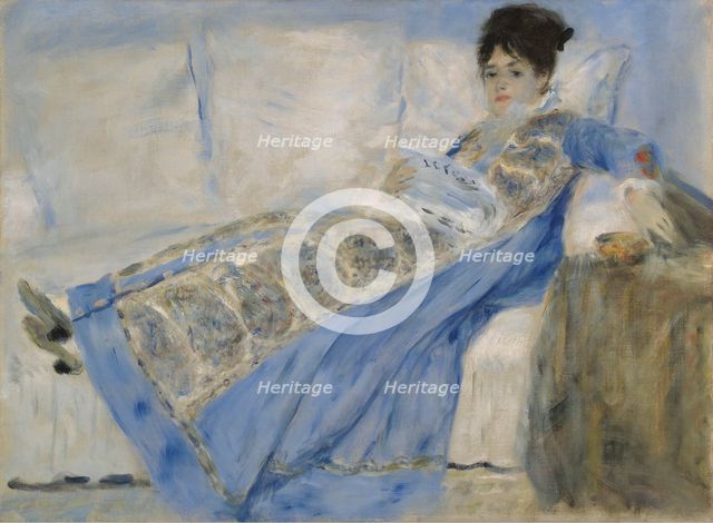 Portrait of Madame Monet, ca 1872.