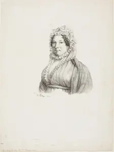 Portrait of Madame Baquoy, 1820. Creator: Andre Dutertre