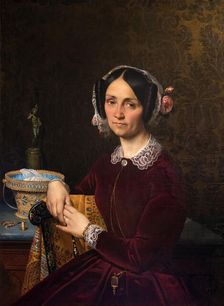 Portrait of Madame Blondel, 1849. Creator: Blondel, Merry-Joseph (1781-1853)