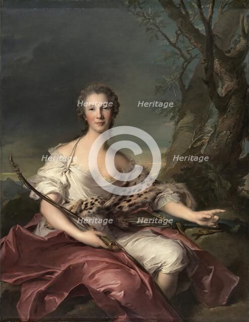 Portrait of Madame Bouret as Diana, 1745. Creator: Jean-Marc Nattier.