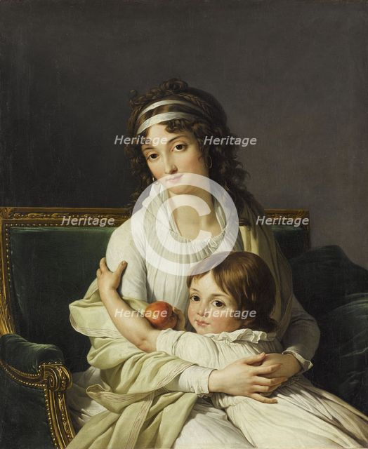 Portrait of Madame Boyer-Fonfrède with son.