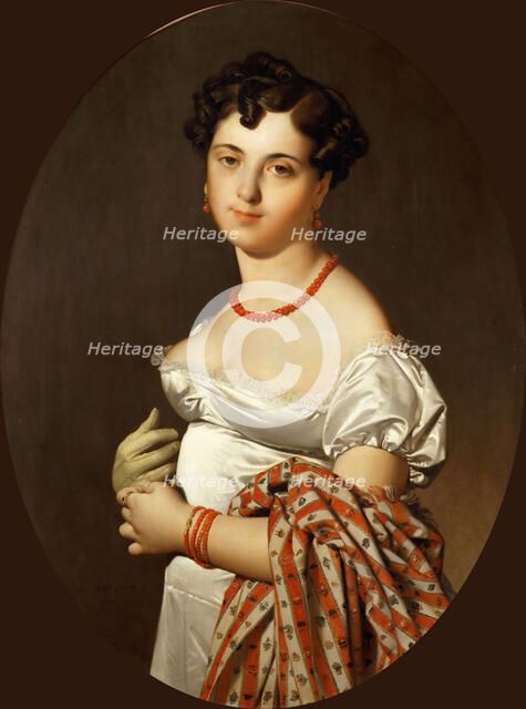 Portrait of Madame Cécile Panckoucke, née Bochet. Artist: Ingres, Jean Auguste Dominique (1780-1867)