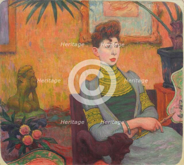 Portrait of Madame Champsaur, 1890. Creator: Schuffenecker, Claude-Émile (1851-1934).