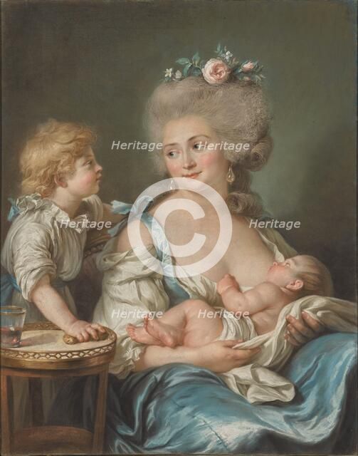 Portrait of Madame Charles Mitoire with Her Children, 1783. Creator: Adelaide Labille-Guiard.