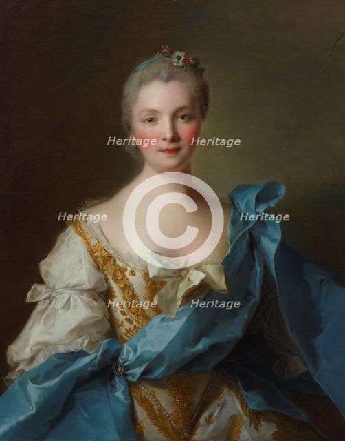 Portrait of Madame de La Porte, 1754. Artist: Nattier, Jean-Marc (1685-1766)