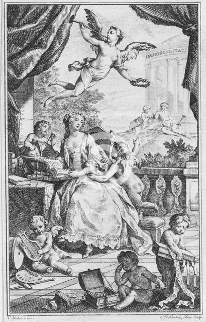 Portrait of Madame de Pompadour, ca. 1745. Creator: Charles Nicolas Cochin.