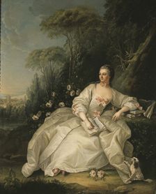 Portrait of Madame de Pompadour. Creator: Ecole Francaise