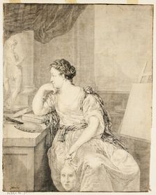 Portrait of Madame de Poullain, n.d. Creator: Unknown
