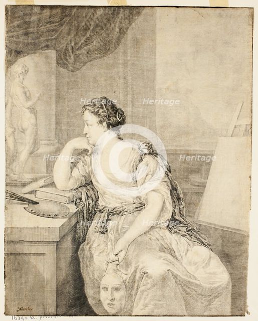 Portrait of Madame de Poullain, n.d. Creator: Unknown.