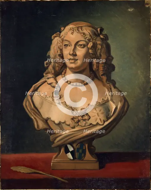 Portrait of Madame de Sevigne (1626-1696), after a bust by Chatrousse, between 1801 and 1900. Creator: Unknown.