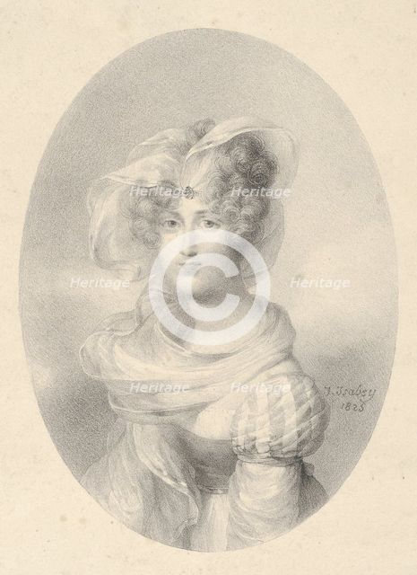 Portrait of Madame Ditte-Harmite, 1825. Creator: Jean-Baptiste Isabey.