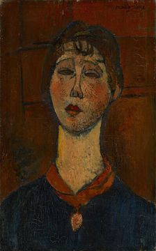 Portrait of Madame Dorival, c. 1916. Creator: Modigliani, Amedeo (1884-1920)