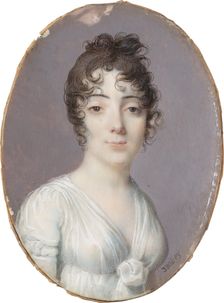 Portrait of Madame Félicité Séguin, née Raffard de Marcilly (1773-1862). Creator: Jean-Baptiste Isabey