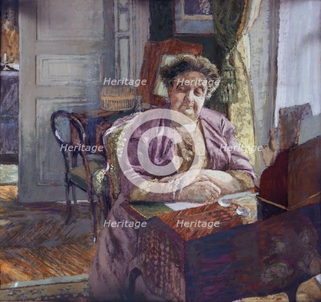 Portrait of Madame Frantz Jourdain, 1914. Creator: Edouard Vuillard.