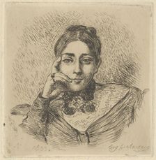 Portrait of Madame Frédéric Villot, 1833., 1833. Creator: Eugene Delacroix