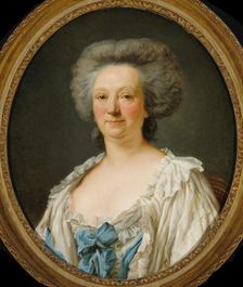 Portrait of Madame Geoffrin (1699-1777), 1787. Creator: Colson, Jean-François Gilles (1733-1803)