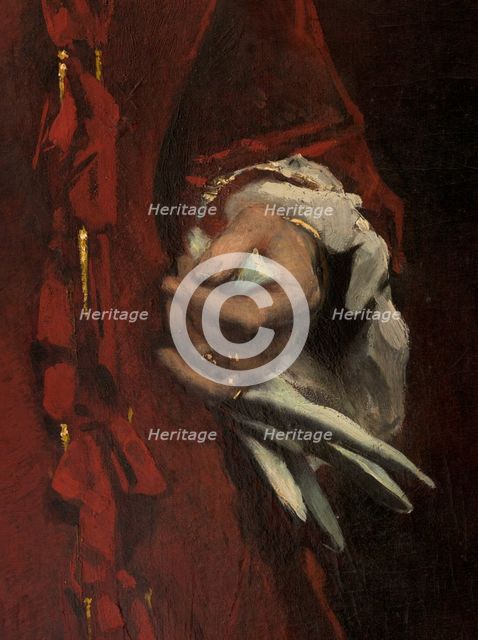 Portrait of Madame Georges Ehrler, 1880. Creator: Leon Joseph Florentin Bonnat.