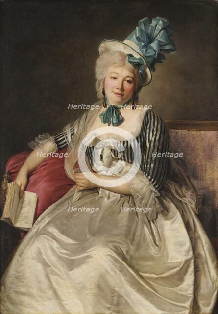 Portrait of Madame Grasset, 1791. Creator: Landry, Louis (active 1791-1798).
