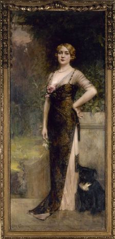 Portrait of Madame Jean Maillard-Norbert, 1913. Creator: Leon Francois Comerre