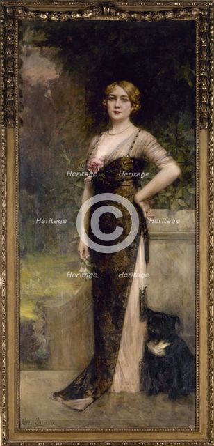 Portrait of Madame Jean Maillard-Norbert, 1913. Creator: Leon Francois Comerre.