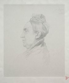 Portrait of Madame Kemp in Profile (2nd Plate). Creator: Alphonse Legros (French, 1837-1911)