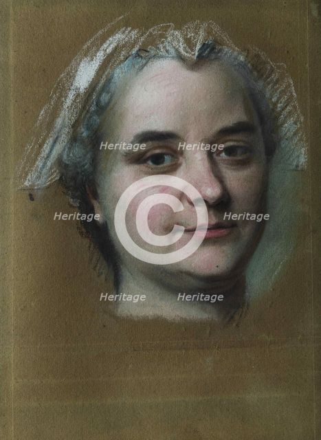 Portrait of Madame Pèlerin . Creator: La Tour, Maurice Quentin de (1704-1788).