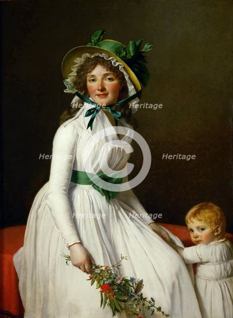 Portrait of Madame Pierre Seriziat and her Son, Emile. Artist: David, Jacques Louis (1748-1825)