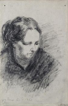 Portrait of Madame Pissarro, 1882. Creator: Camille Pissarro