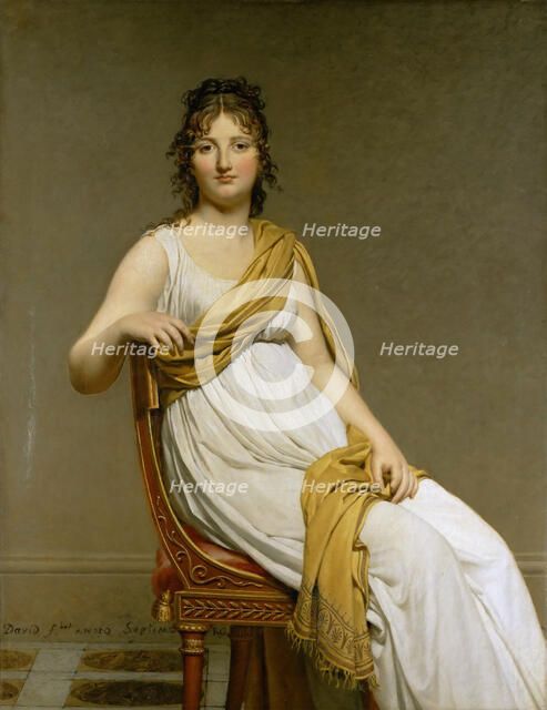 Portrait of Madame Raymond de Verninac, née Henriette Delacroix. Artist: David, Jacques Louis (1748-1825)