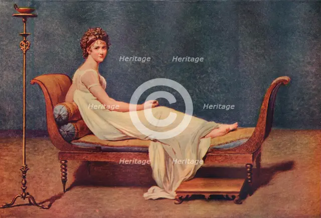 Portrait of Madame Recamier, 1800, (1911). Artist: Jacques-Louis David