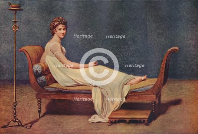 Portrait of Madame Recamier, 1800, (1911). Artist: Jacques-Louis David