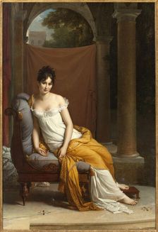 Portrait of Madame Récamier, née Julie Bernard (1777-1849), 1802-1804. Creator: Gérard, François Pascal Simon (1770-1837)