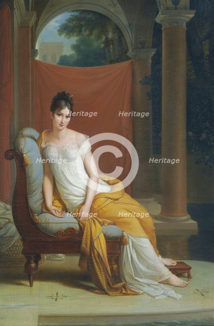 Portrait of Madame Récamier, née Julie Bernard (1777-1849), .