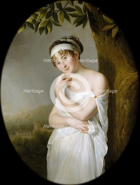 Portrait of Madame Récamier, née Julie Bernard (1777-1849). Artist: Morin, Eulalie (1765-1837)