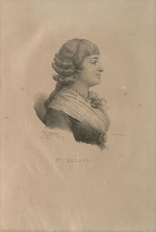 Portrait of Madame Roland (1754-1793), 1825. Creator: Delpech, François Séraphin (1778-1825)
