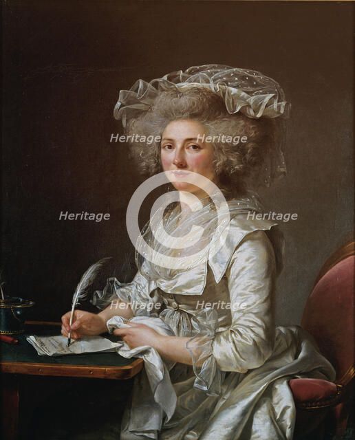 Portrait of Madame Roland. Artist: Labille-Guiard, Adélaïde (1749-1803)