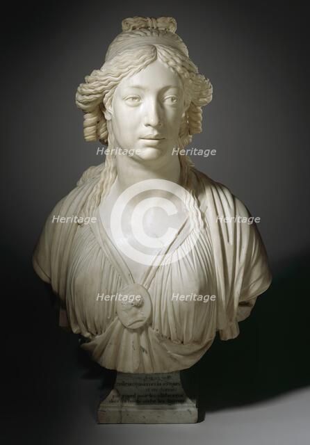 Portrait of Madame Roland, Probably 1792-1793. Creator: François Masson.