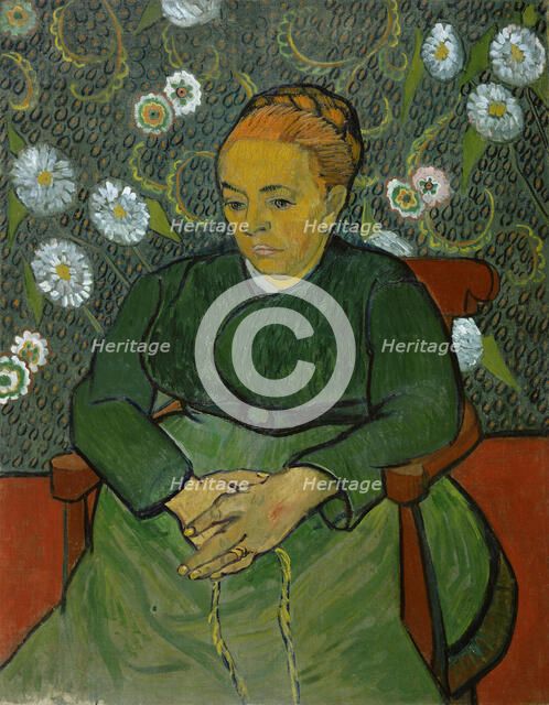 Portrait of Madame Roulin (La Berceuse), 1888-1889. Artist: Gogh, Vincent, van (1853-1890)