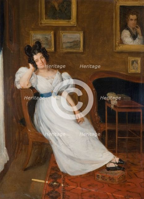 Portrait of Madame Simon, 1850. Creator: Eugene Delacroix.