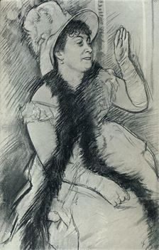 Portrait of Madame X c19th century. Artist: Edgar Degas