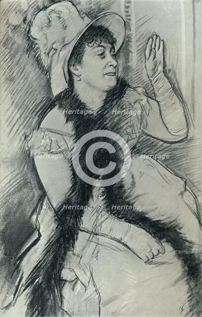 'Portrait of Madame X', c19th century. Artist: Edgar Degas.