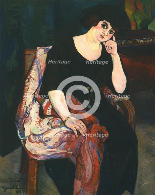 Portrait of Madame Zamaron. Artist: Valadon, Suzanne (1865-1938)