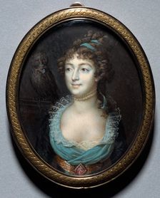 Portrait of Mademoiselle Marie-Anne Adelaide Le Normand, c. 1793. Creator: François Dumont (French, 1751-1831)