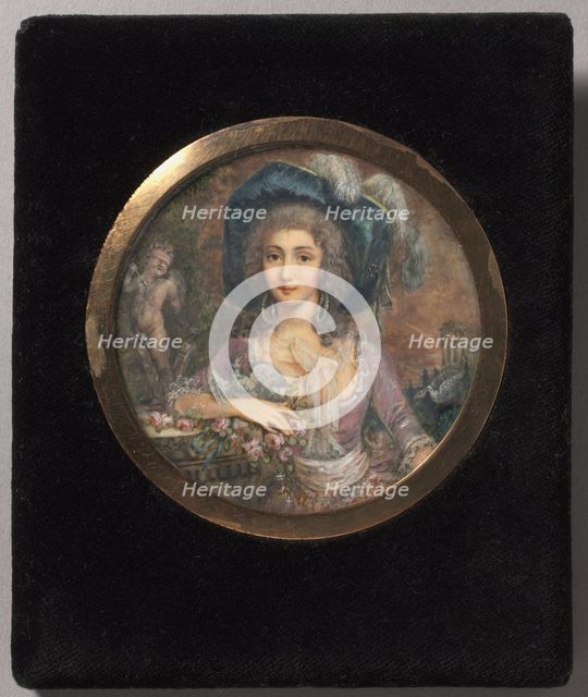 Portrait of Mademoiselle Colombi, 1788. Creator: Jacques Delusee (French, 1757-1833).