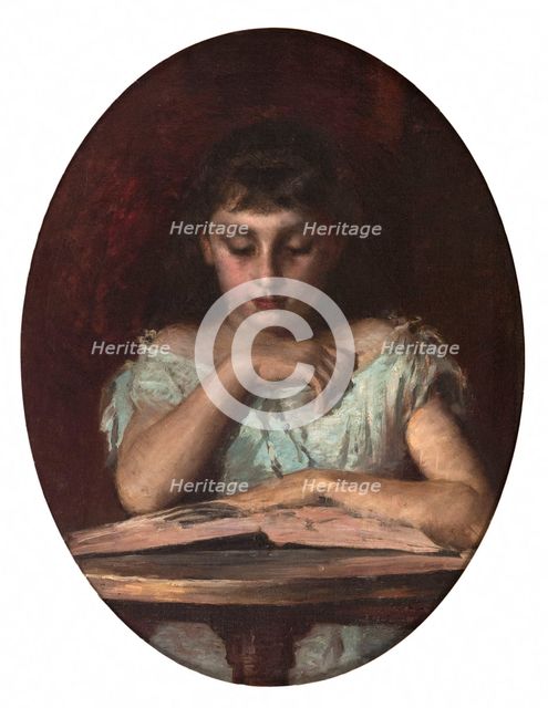 Portrait of Mademoiselle de Montfort, c1890. Creator: Emile Renard.
