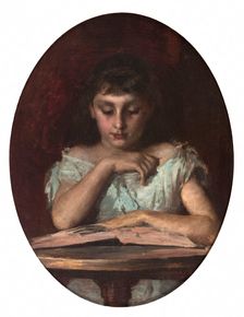 Portrait of Mademoiselle de Montfort, c1890. Creator: Emile Renard