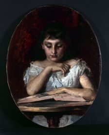 Portrait of Mademoiselle de Montfort, c1890. Creator: Emile Renard