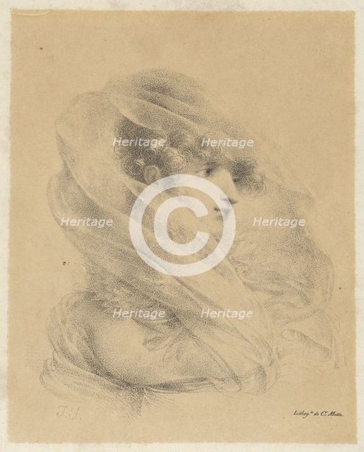 Portrait of Mademoiselle Ledieu, 1820. Creator: Jean-Baptiste Isabey.