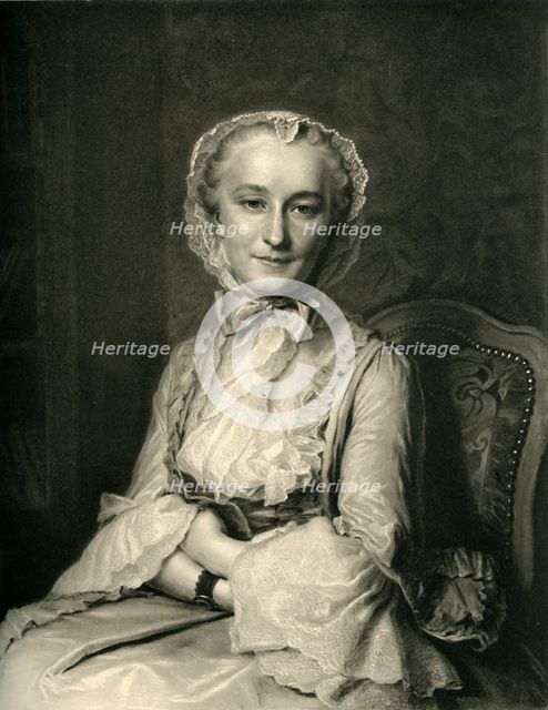 'Portrait of Mademoiselle Sallé', c1750s, 1908.  Creator: J Chauvet.